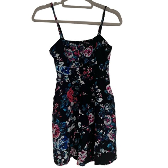 Express Dresses & Skirts - Women's Express Black‎ Tropical Floral Cami Dress Size XS